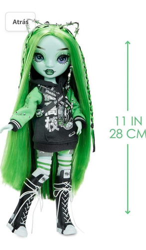 Rainbow High Muñeca Harley Limestone Shadow Vision Neon