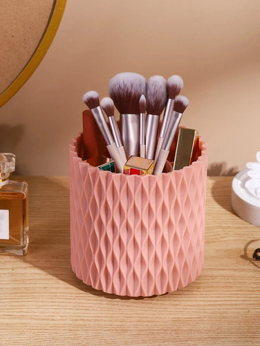 Contenedor De Brochas Para Maquillaje Rosa