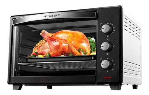 Forno de bancada elétrico Best Básico 48L 48L preto/branco 220V