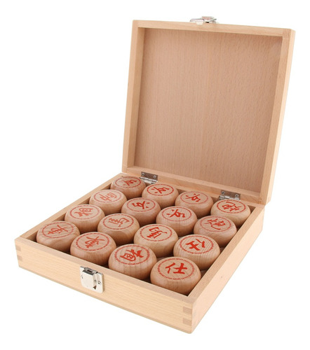 Caja De Ajedrez Chino/xiangqi De Madera Regalo De