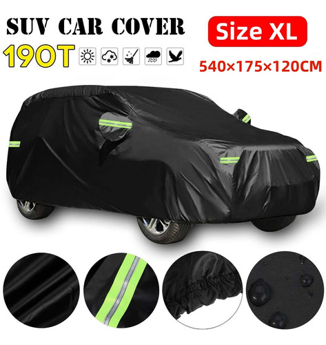 Cubierta Funda Auto Grande 5.4m Anti-sol Polvo Viento Lluvia