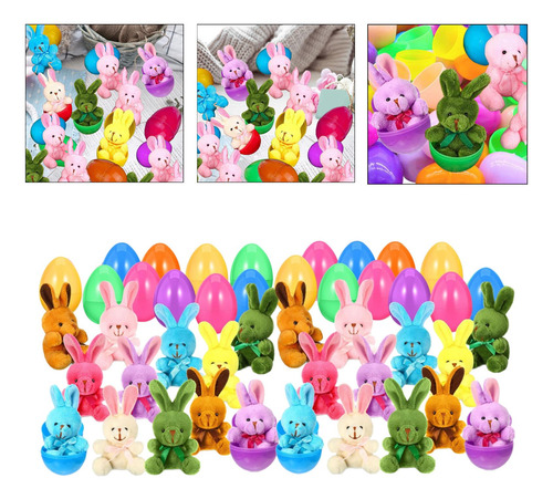 Huevos De Pascua Precargados Con Peluches De , 24 Piezas
