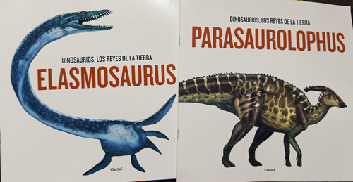 Elasmosaurus Y Parasaurolophus X 2 Dinosaurios +1 Revista