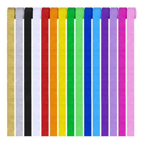 12 De Papel Crepé Para Decoración De Bricolaje De