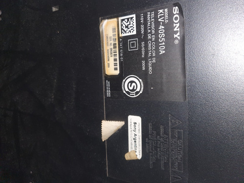 Imagen 2 de 2 de Tv Lcd Sony Bravia Klv-40s510a. No Funciona