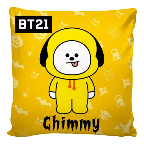 Coleção 7 Almofadas K-pop De Halloween Bt21 20x20 Cm