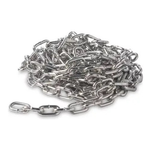 Cadena Galvanizada Eslabón Largo 5mm 5mts - Pernoexpress