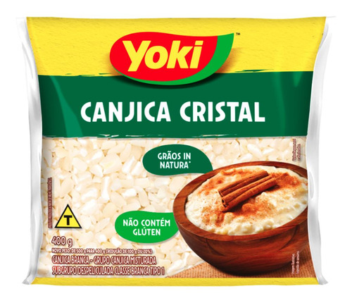 Canjica De Milho Branca Tipo 1 Cristal Yoki Pacote 400g