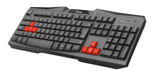 Teclado Tipo Gamer Trust Ziva Teclas Resistentes Pc 