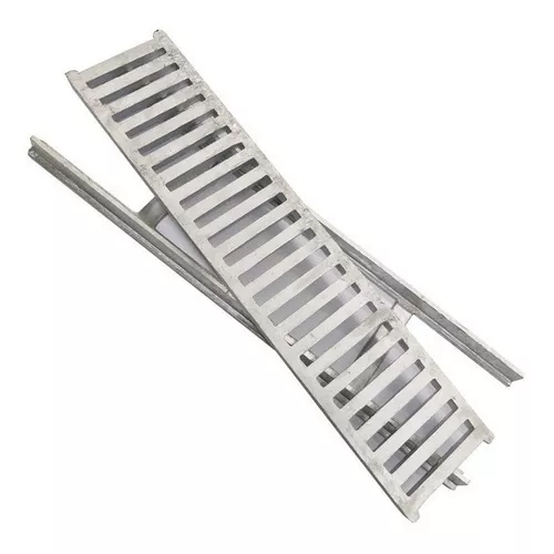 Rejilla De Desagüe Guardaganado 15cm Galvanizadas Con Marco Ed-r150g