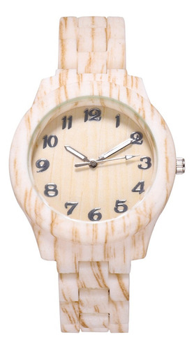 Reloj De Hombre De Moda Wood Grain De Alta Gama Digital Wood