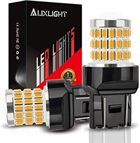 Auxlight 7443 7440 T20 Bombillas Led Blanco Ambar