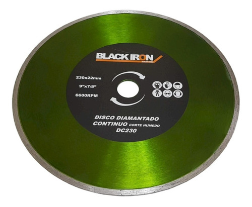 Discos Diamantado Corte Continuo 230 - 9´ Black Iron Premium