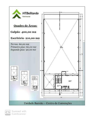 Galpão Comercial Para Locação, Barreto, Macaé. - Ga0004