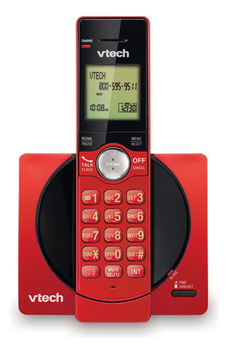 Teléfono VTech CS6919 inalámbrico - color rojo