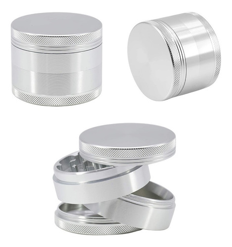 Imagen 2 de 10 de Grinder Moledor Metalico De Hierba Especias 40mm De Bolsillo