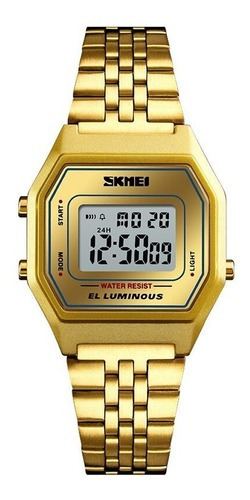 Reloj Skmei Digital 1345 para mujer - dorado