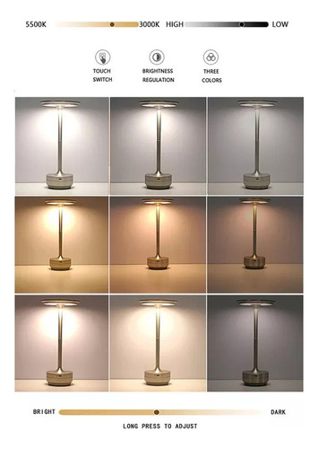 Lámpara De Mesa Led Bar Restaurante Luz De A La Cama