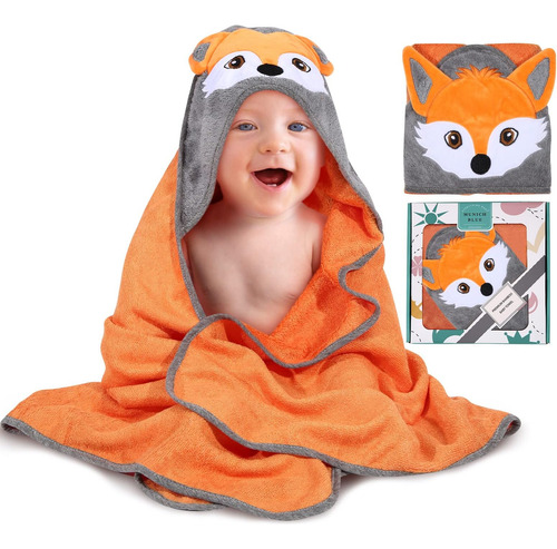 Toalla Baño Azul Capucha Munich Para Bebés Y Niños