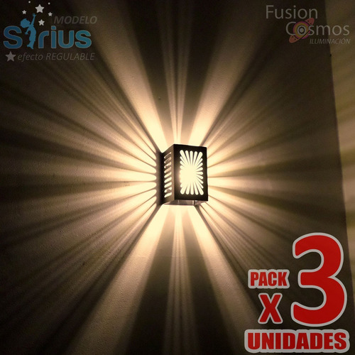 Imagen 1 de 10 de Aplique Difusor Multidireccional Interior Apto Luz Led X3uni