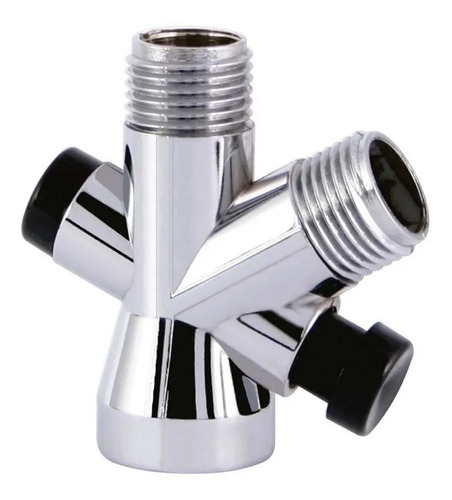 Desviador De Flujo Control Manguera Regadera Teléfono Rugo Color Cromo