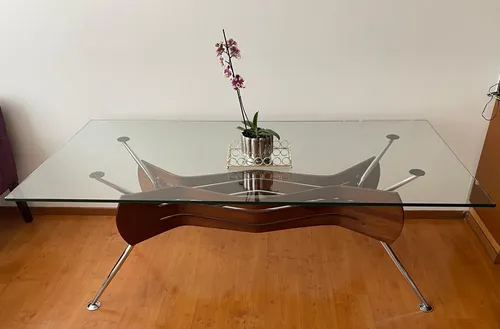 Mesa Rectangular En Vidrio Para Sala De Juntas Moderna (Usado)
