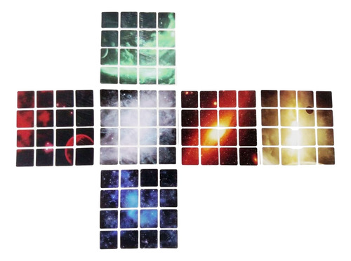 Stickers Para Cubo 4x4 Space Especiales Tipo Rubik