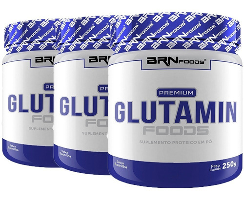 Combo 3x Premium Glutamina 250g - Pronta Entrega!