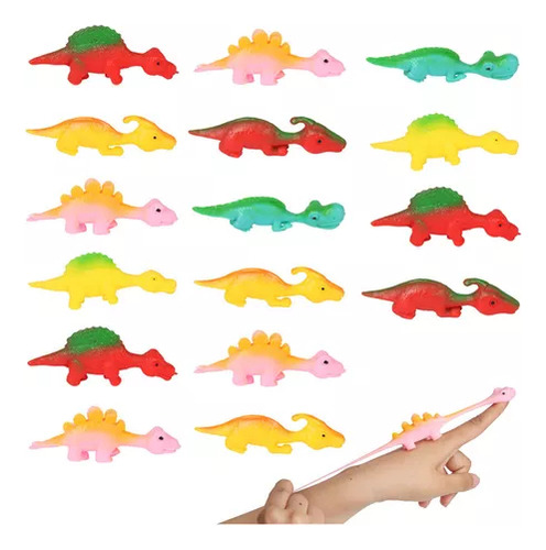 Juego De Juguete Para Dedos Con Forma De Dinosaurio Slingsho