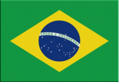 Parche Termoadhesivo Bandera Brasil