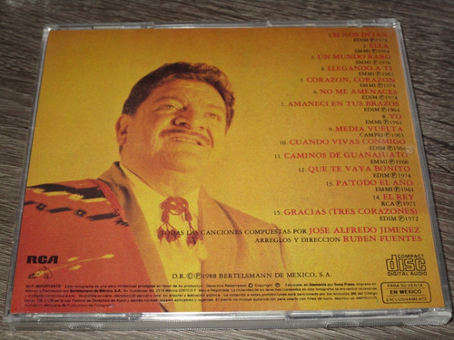 José Alfredo Jiménez - 15 Éxitos (Usado)