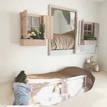 Comprar Cama Casita Niña Niños Infantil Cama Puente Con Tobogán 