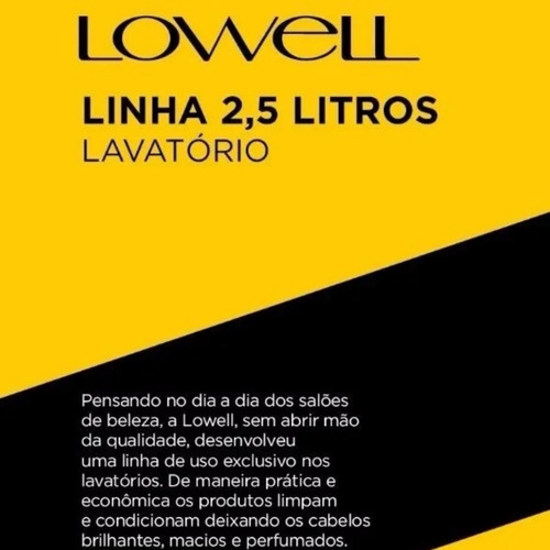Imagem 4 de 5 de Kit Lavatório Lowell Profissional Shampoo 2,5l E Condic 2,5l