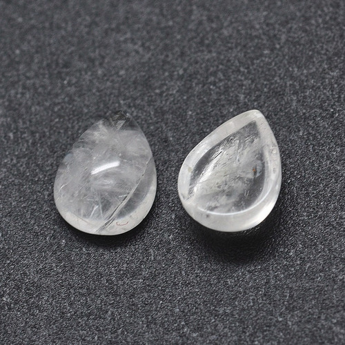 Cabujones Curazo Cristal Cuarzo Blanco Natural Pm1034