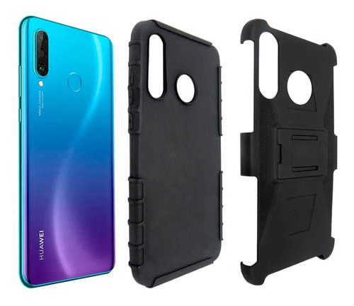 Imagen 7 de 9 de Funda Uso Rudo 3 En 1 Huawei P30 Lite