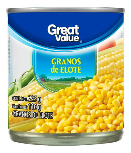 Granos De Elote Great Value 225 G