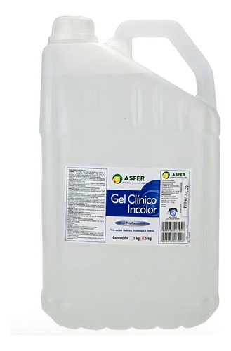 Gel Clínico Contato Condutor Ultrassom Asfer Bujão 5kg