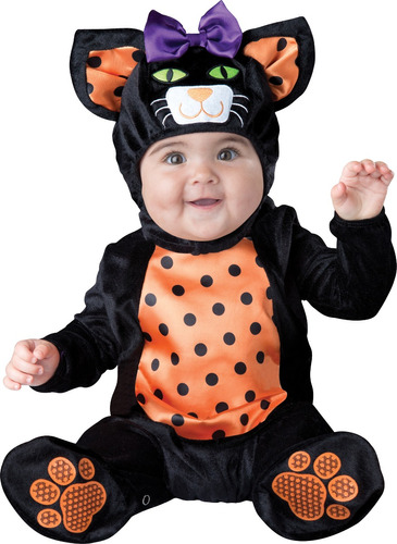 Disfraz Para Bebe Gato Meow Talla 0-6 Meses Halloween | Envío gratis