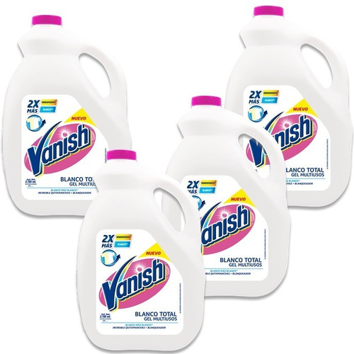 Removedor De Manchas Vanish Gel 2x Blanco Total 4 Gal