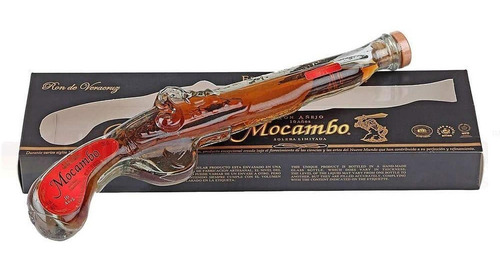 Caja De 12 Ron Mocambo 1821 Pistola 200 Ml