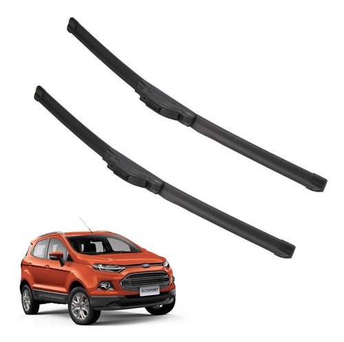 Kit 2 Escobillas Delanteras Flex Goma Ecosport 2012 A 2021