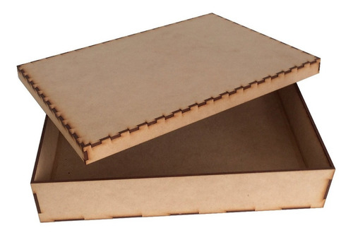 25 Caja De Mdf 30 X 22 X 6 Cm Con Tapa Tipo Zapato