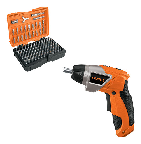 Destornillador Inalambrico Led Y Torque Ajustable 100 Puntas