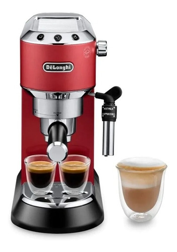 Cafetera Delonghi Dedica Roja Ec685 15 Bares Expresso Albion