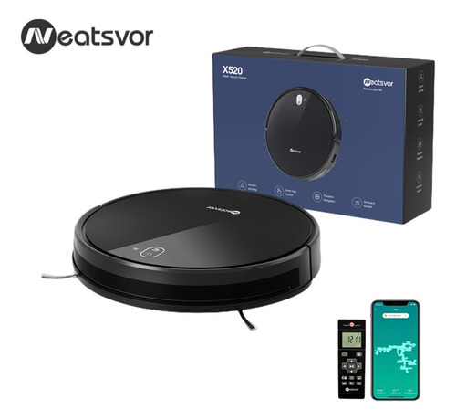 Robô Aspirador E Passa Pano Vacuum-mop Neatsvor X520 Cor Preto