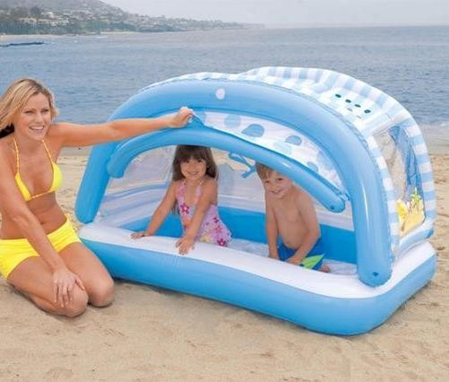 Piscina Inflable Para Niños Intex 57406 Con Parasol O Techo
