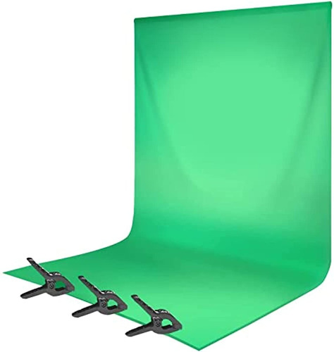 Limostudio 9 X 15 Ft Telon Verde Cromatico De Muselina Par