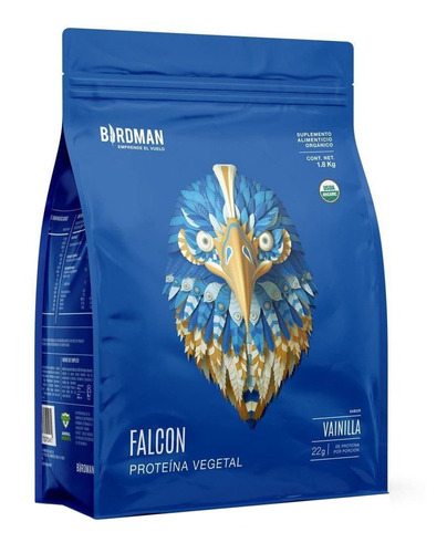 Imagen 1 de 1 de Suplemento en polvo Birdman  Falcon Protein proteínas sabor vainilla en bolsa de 1.8kg