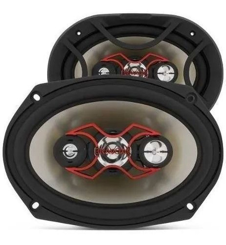 Alto Falante B4x69x Bravox 6x9 Triaxial 140w Rms Boca Oval