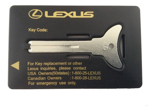 Tarjeta Llave Lexus Es250 Es300 Gs300 Ls400 Lx450 Sc300-400.